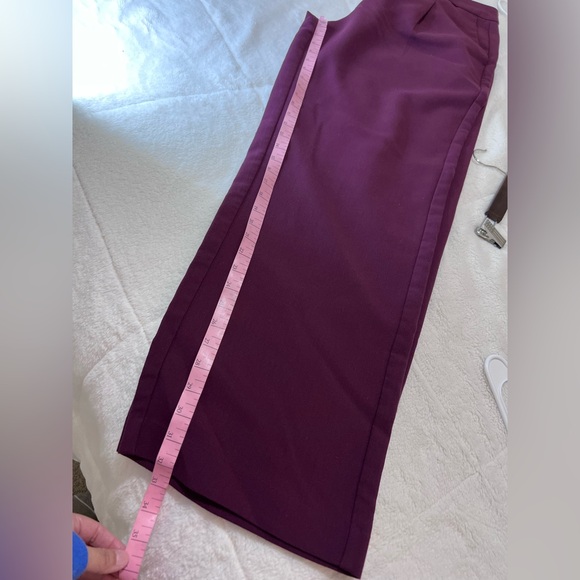 Old navy burgundy Extra High-Rise Taylor Wide Leg Trouser size XL tall - Picture 6 of 12